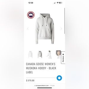 Women’s Canada Goose Fitted Hoodie